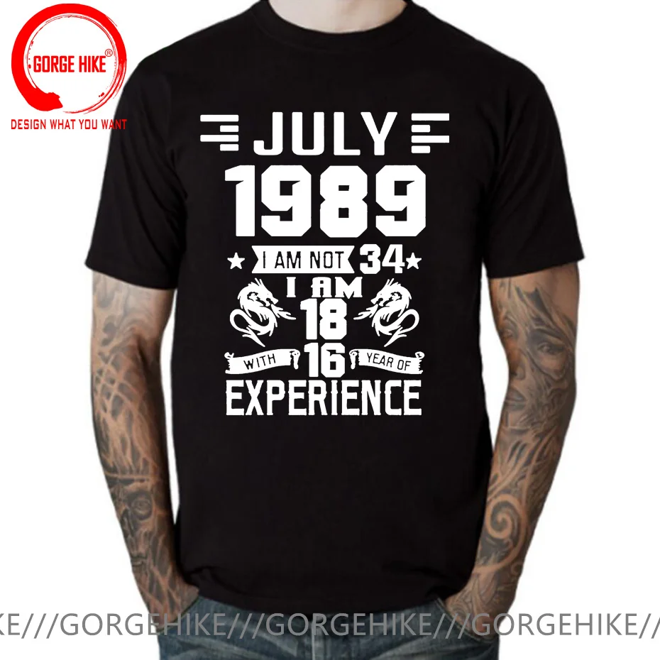 

I'm 18 with 16 Year of Experience Born in 1989 Nov September Oct Dec Jan Feb March April May June July August 34Th Birth T Shirt