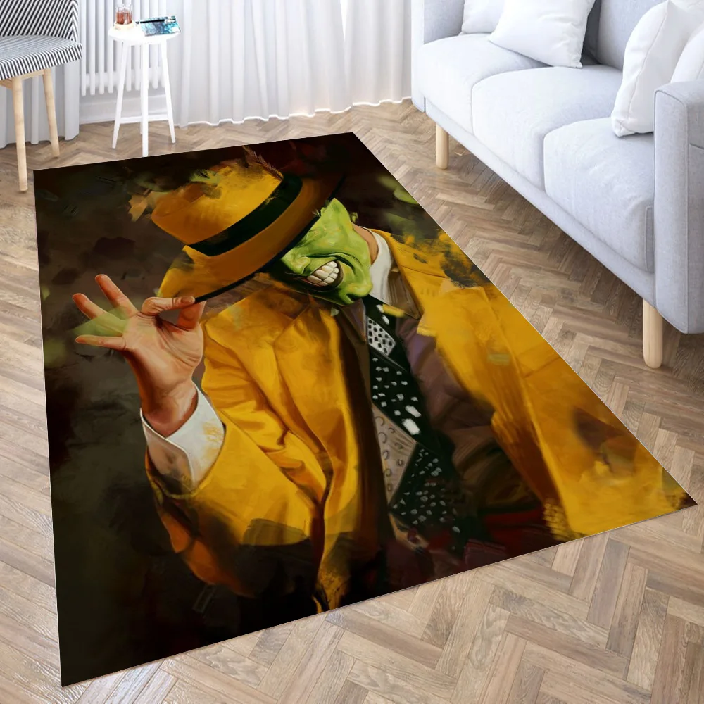 

The Mask 3D Carpet Living Room Kitchen Entrance Door Mat Anti-slip Floor Rug Bathroom Area Hallway Mats