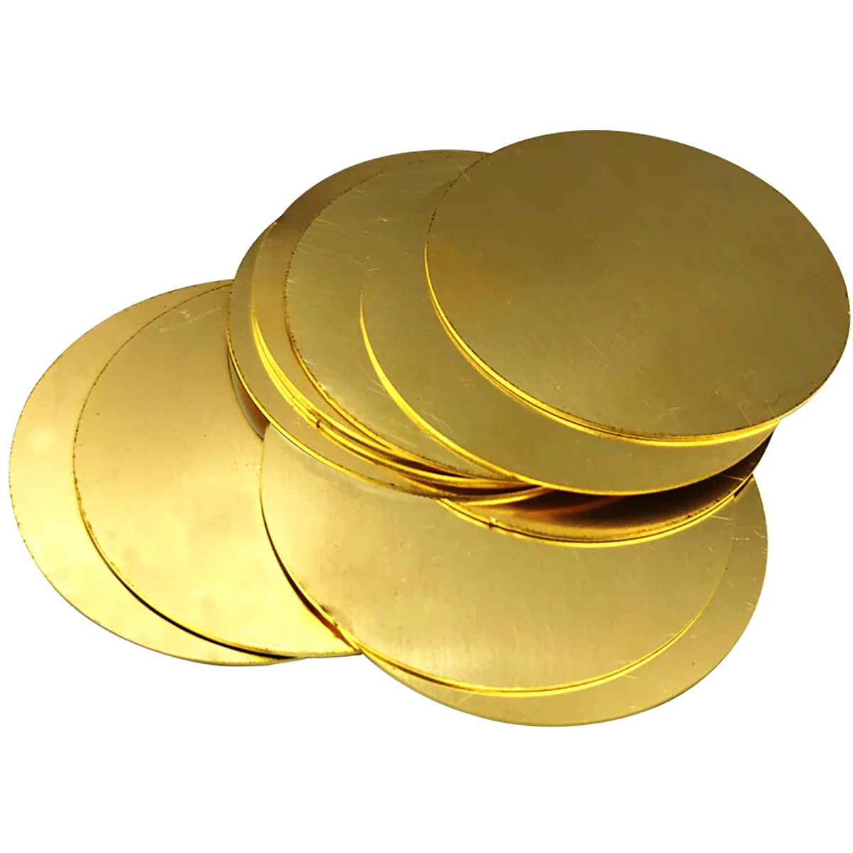 

H62 Brass Disc Dia 25mm - 200mm Thickness 2mm 2.5mm 3mm Brass Gasket Pure Copper Round Plate Brass Parts Cutting