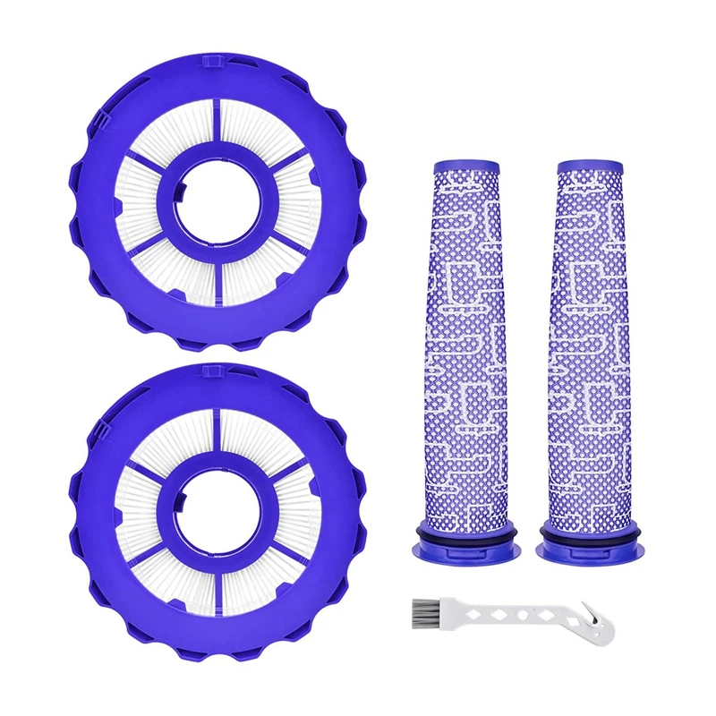 

2 Pack HEPA Post-Motor Filters & 2 Pre-Motor Filters Replacement Parts For Dyson DC40, For Dyson Animal, Multi Floor