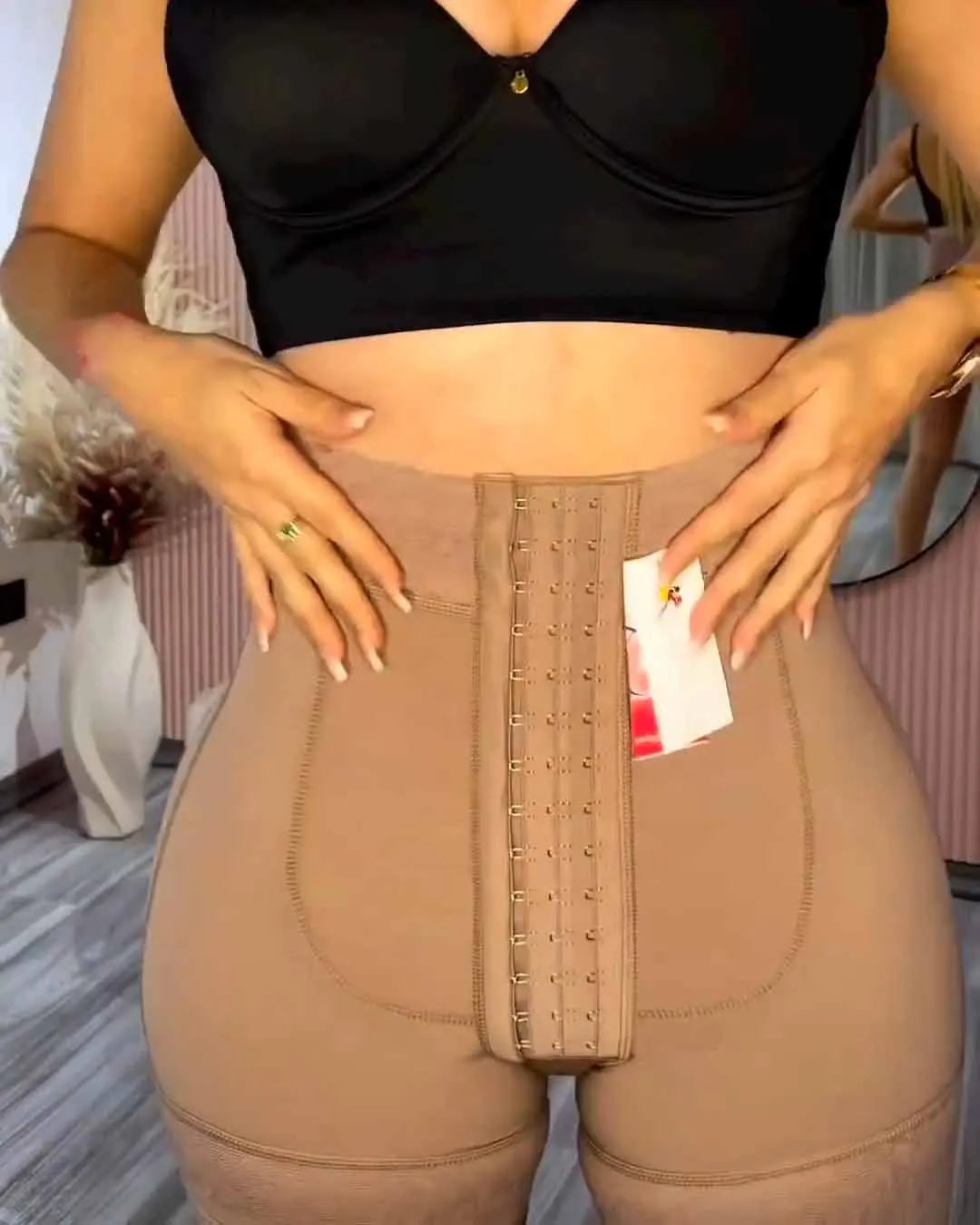 Faja Colombian High Waist Shaping Shorts With Three-Button Women Tummy Control Underwear for a Flawless Silhouette