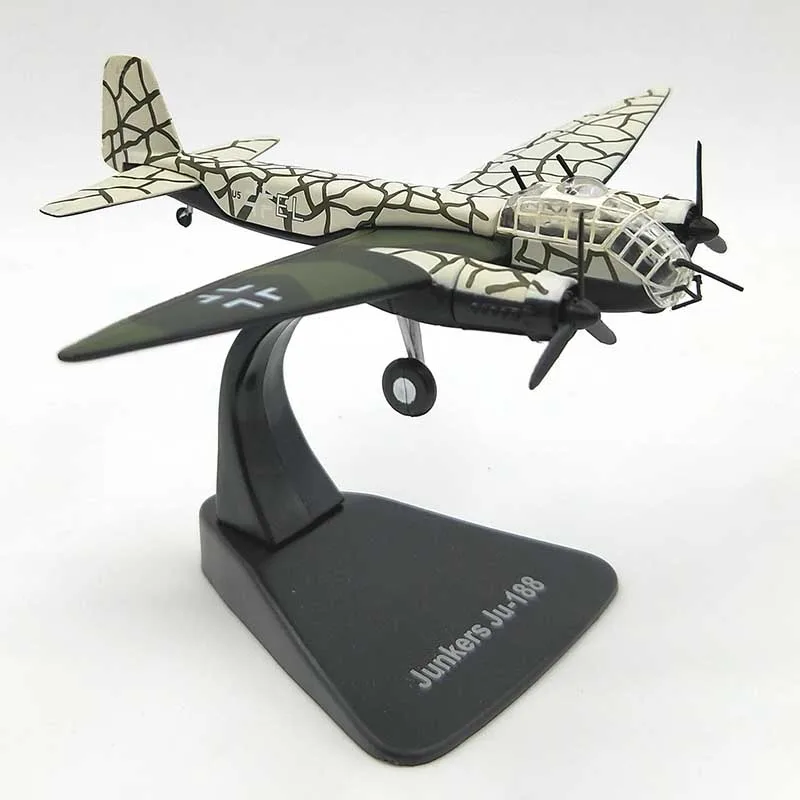 

Модель в масштабе 1/144, немецкий военный самолет JUNKERS JU188, армейский Бомбер, металлический литый под давлением, военный самолет, самолет, игрушки для коллекций, подарки