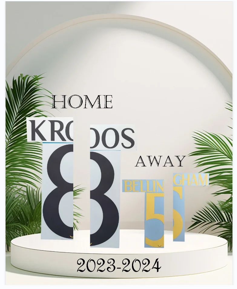 Высококачественные наборы 2023/24 RE MAD AL RID NAME KROOS утюг на MODRIC имя и номер дома 2024 года.