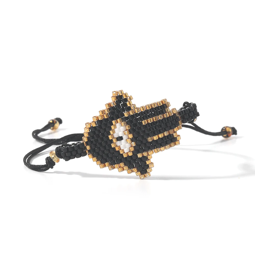 

Rttooas Luxury Evil Eye Bracelets Miyuki Seed Beads Armband for Women Woven Hamsa Fashion Jewelry Pulseras Mujer Wholesale 2022