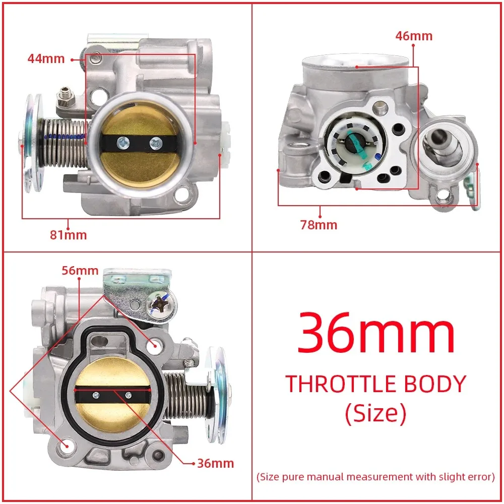 Фото Для YAMAHA AEROX155 NVX155 NMAX155 32 мм 34 мм 36 мм B65-E3750-00 2DP-E3750-00 гоночный корпус дроссельной заслонки для мотоциклов №2