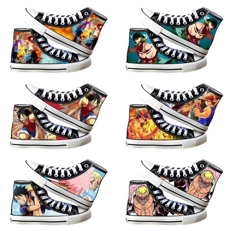 

One Piece Luffy Zoro Ace Donquixote Doflamingo Anime Cosplay Shoes Adult Students Spring Breathable Accessories Cartoon Gift