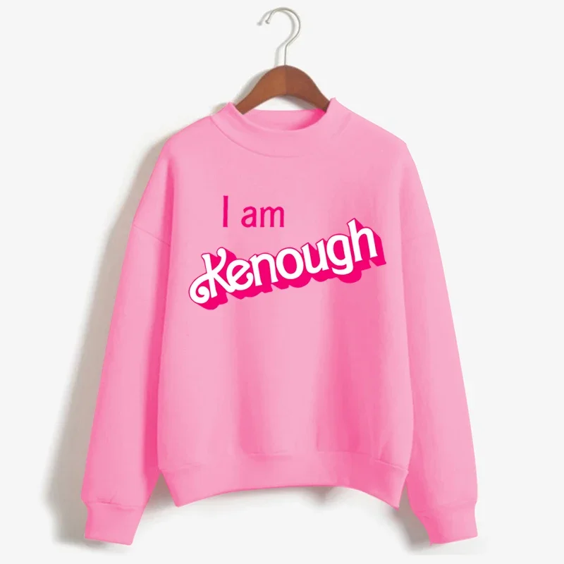 

Женская винтажная толстовка с капюшоном I Am kдостаточного размера, Повседневная Толстовка розового цвета с принтом в стиле Харадзюку, Y2k, 2023