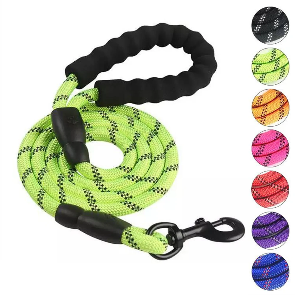 

New 150cm Strong Dog Leash Pet Leashes Reflective Leash For Big Small Medium Large Dog Leash Drag Pull Tow Golden Retriever