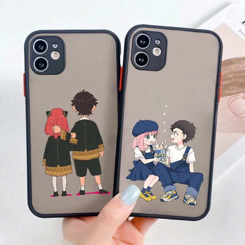 

SPY X FAMILY Covers For IPhone 13 12 Mini 11 Pro Max XS X XR 8 7 Plus SE 2020 2022 Matte Hard PC Protection Fundas Cartoon