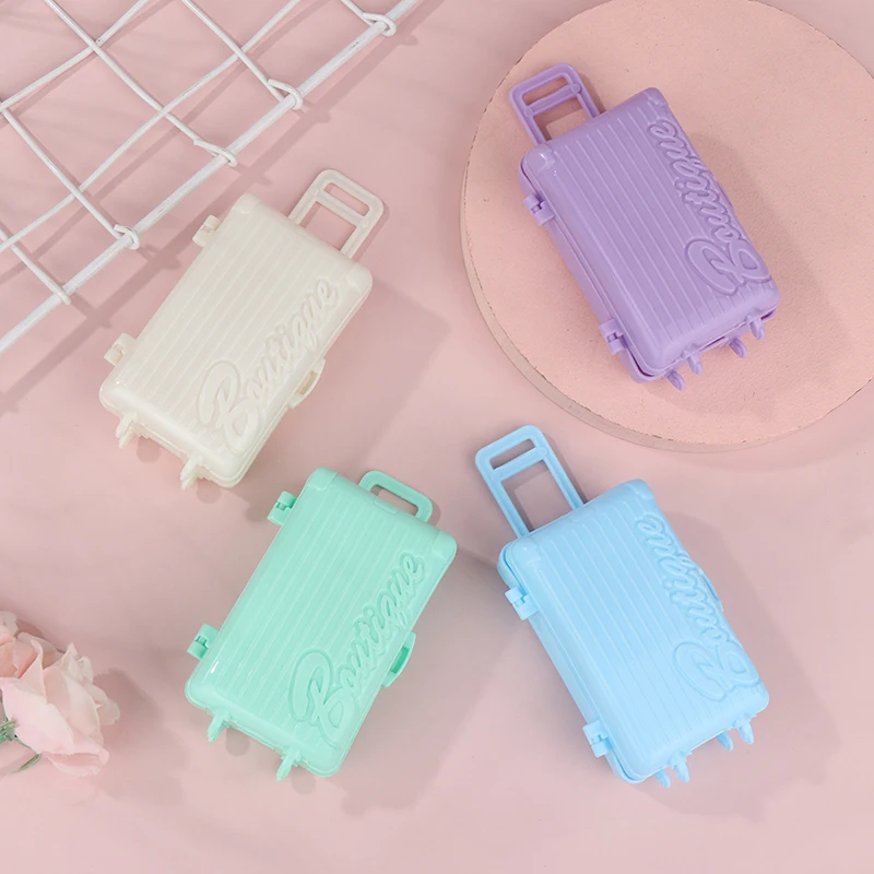 

Dollhouse Miniature Fashion Suitcase Trunk Toys For Micro Scene Decoration Accessaries