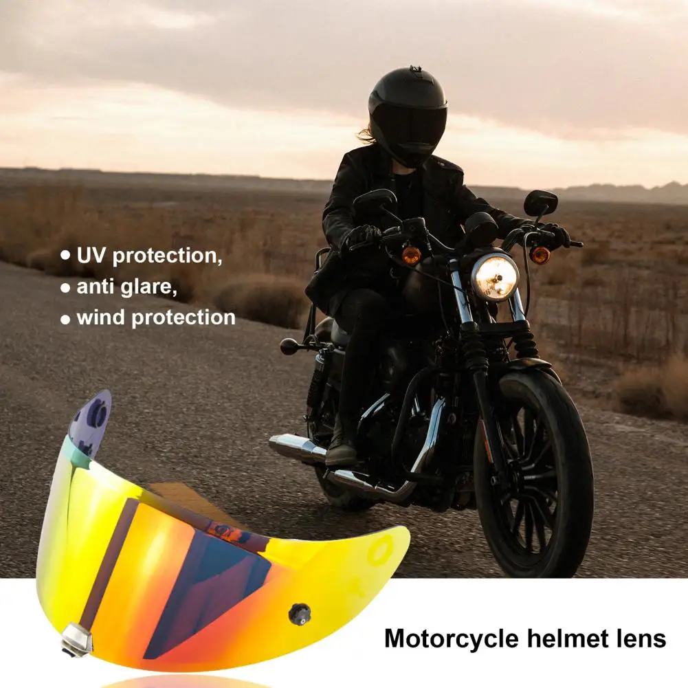 

Helmet Shield Specular Gloss Non-Glare Helmet Windshield Full Face Helmet Glass Motorcycle Cycling Helmet Visor for RPHA11