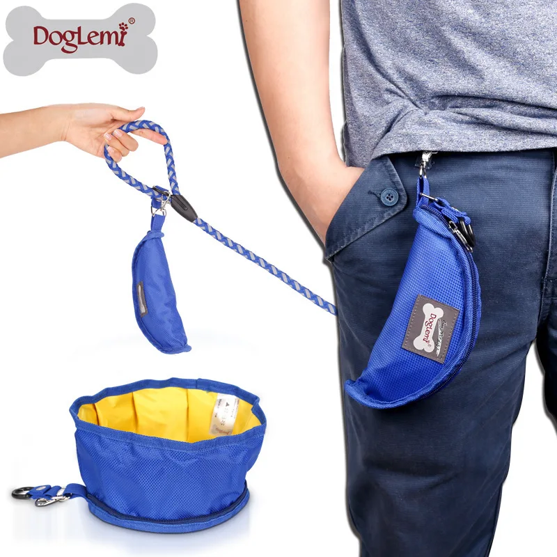 

Folding Pet Dog Bowls Portable Cats Drinking Food Bowls Waterproof Polyester Pet Travel Dog Bowl Outdoor Carrier Food Feeder