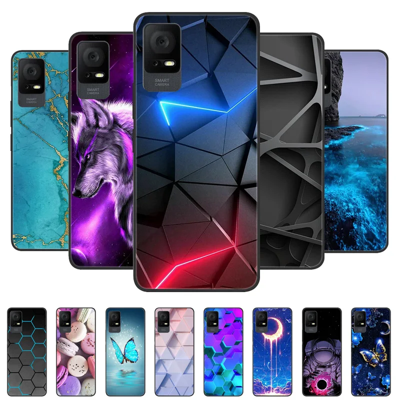 Противоударный чехол для TCL 40 XE задняя крышка из мягкого силикона 40XE