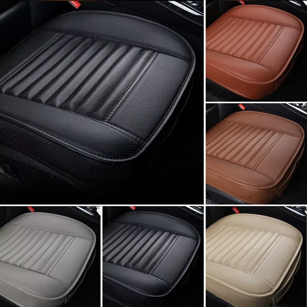 

Seat Cover Universal Breathable PU Leather Pad Mat For Auto Chair Cushion Car Front Seat Cover Four Seasons Anti Slip Mat