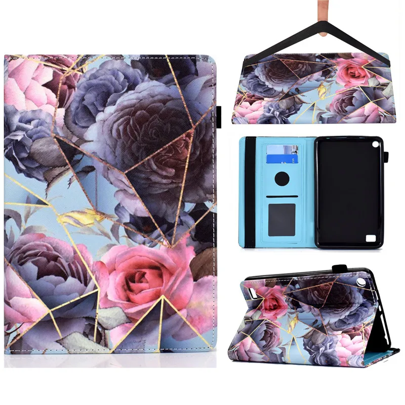 10 0 искусственная кожа тонкая легкая для Amazon Kindle Fire 7 hd чехлов 2019 2017 2015 планшетов