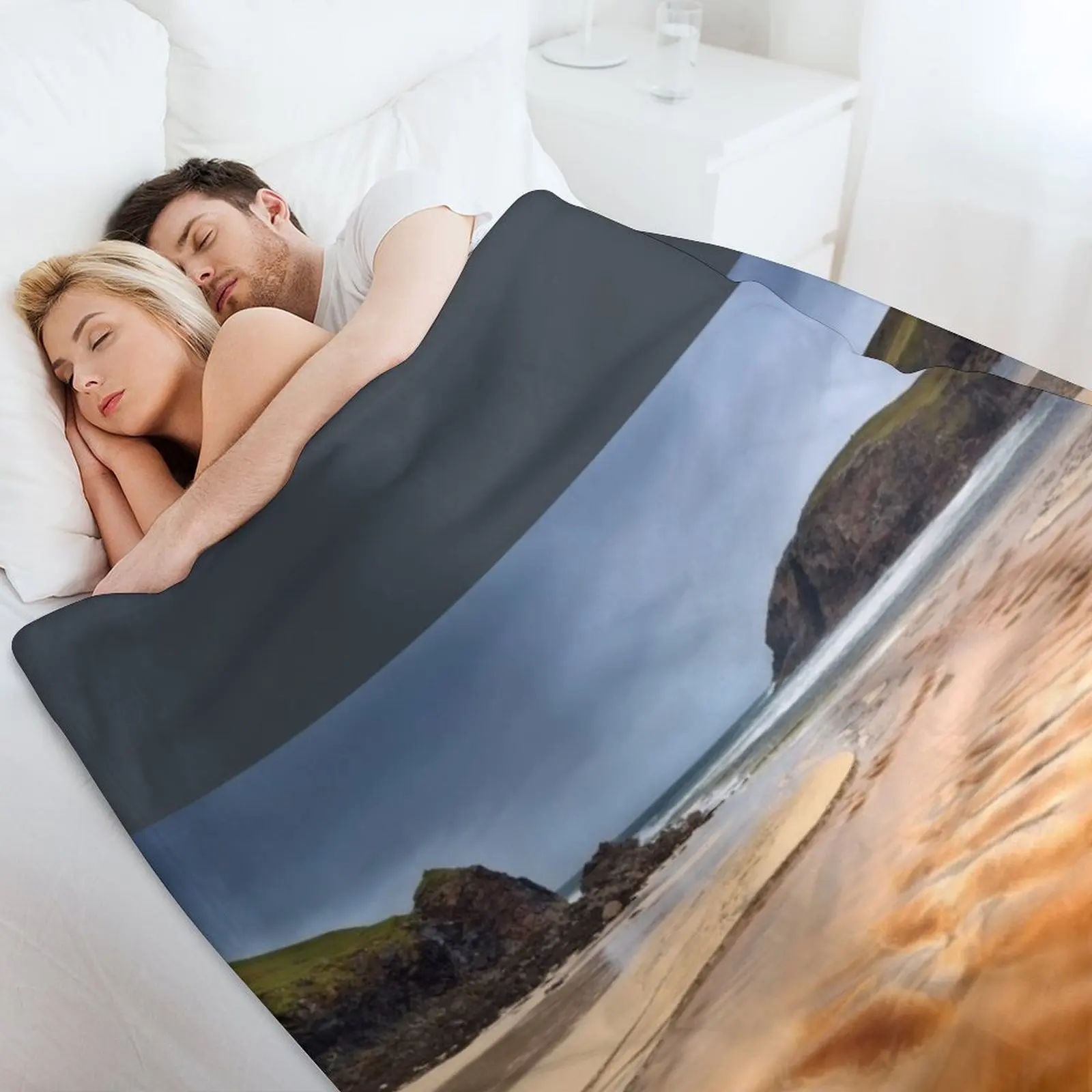 Дальчеб Трай Дайл Биг Остров Льюис Шотландии. Одеяло теплое зимнее модное одеяло