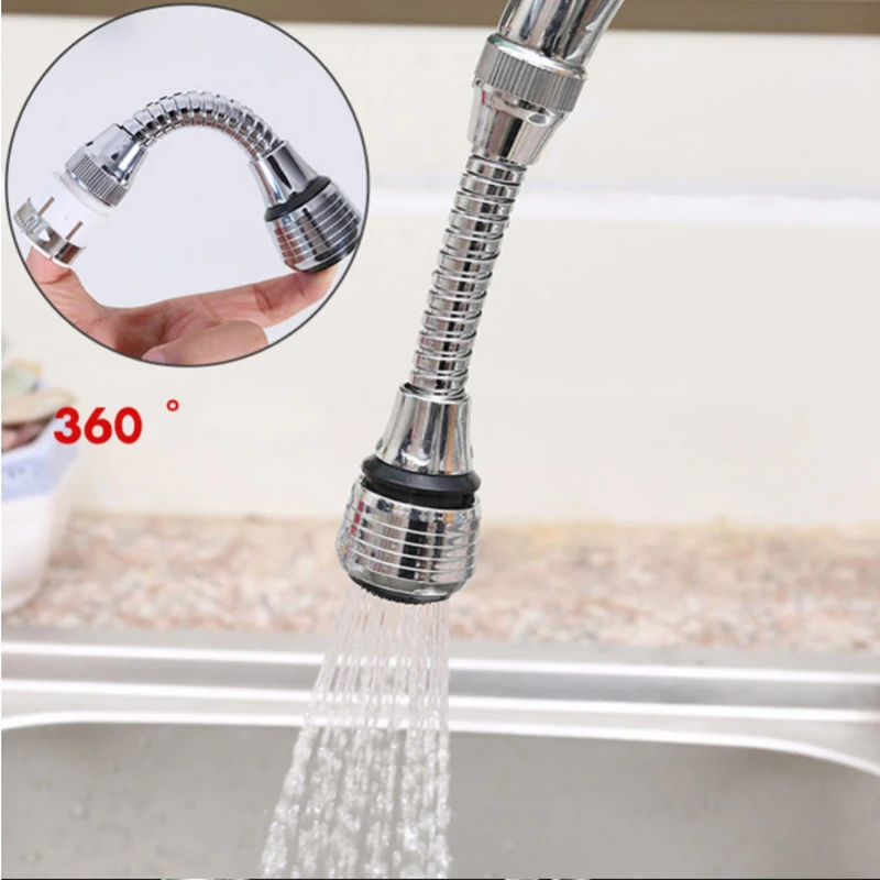 

360 Rotatable Bathroom Faucet Extender Adjustable Kitchen Sink Tap Extension High Pressure Filter Nozzle Water Saving