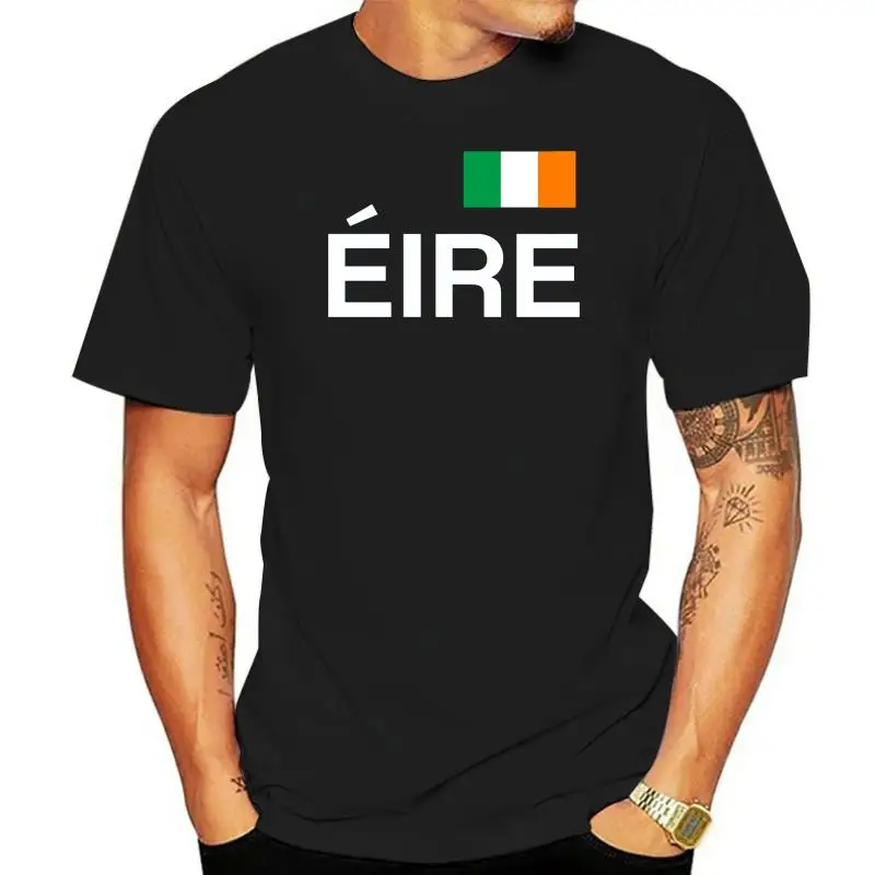 

Футболка Eire, черно-белая с флагом, размеры от S до 3XL, Ирландия, Дублин, Ирландия
