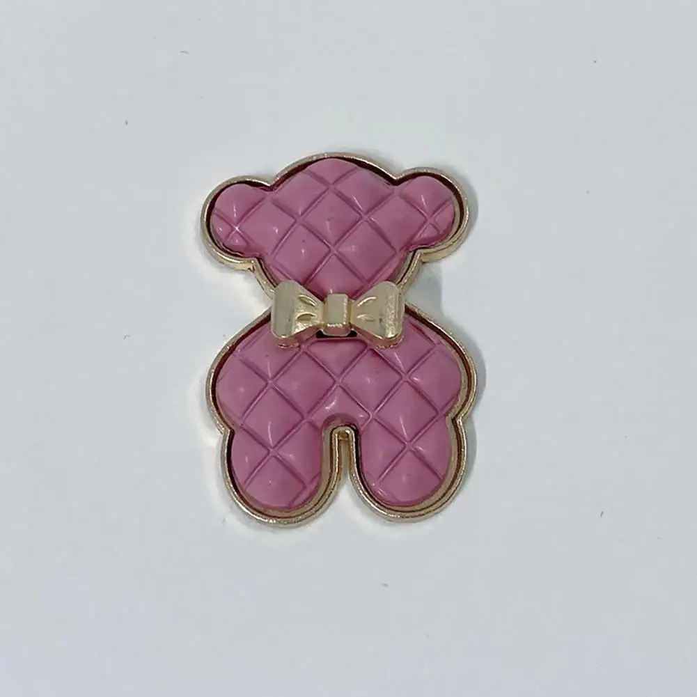universal popular plated animal bowknot phone case embellishment metal hair accessory bear bow phone accessories free global shipping