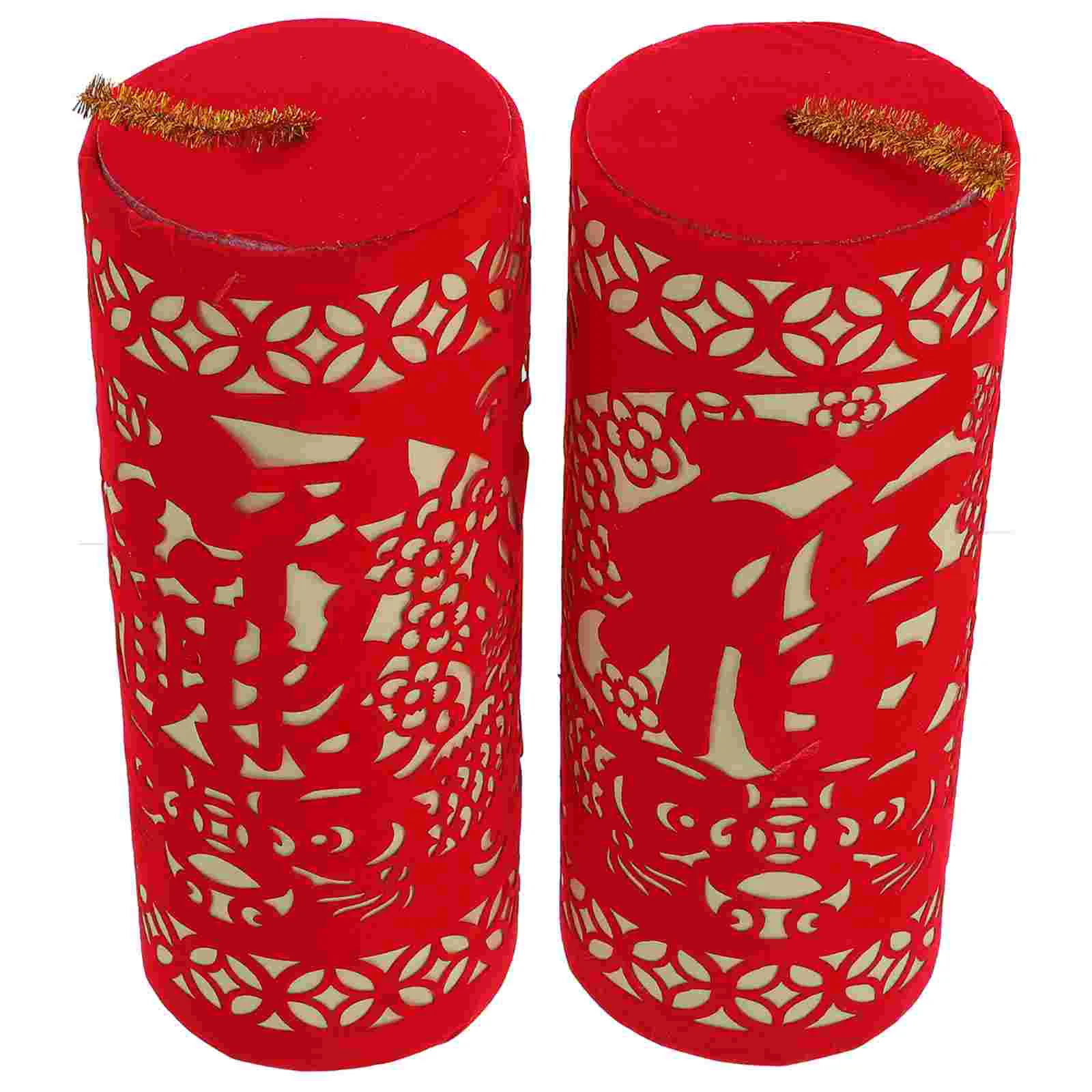 

New Year Chinese Decorations Ornament Spring Festival Decoration Years Lunar Fu Decorornaments Lucky Layout Door Scene Model