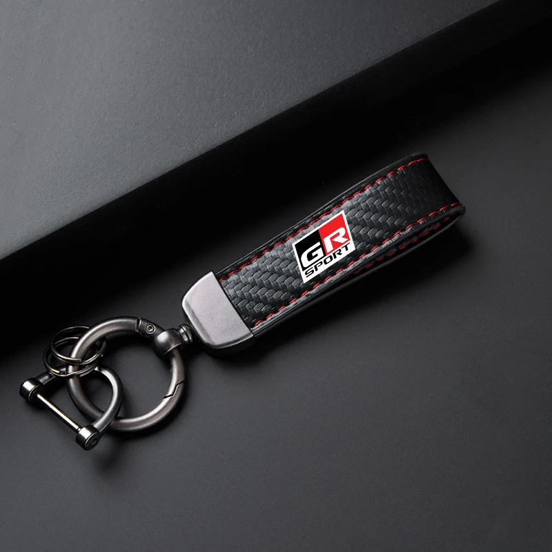 

Кожаный Чехол Для Автомобильных Ключей Toyota GR Sport Gazoo Racing Supra Yaris 86 Corolla RAV4 Avensis Prado Prius - Автомоб...