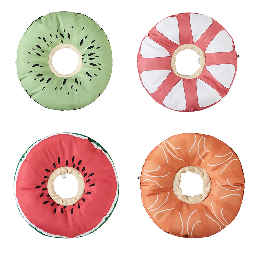 

С фруктовым принтом, Elizabeth Circle, кошачий щенок, против царапин, с кусающей головкой, защитные ошейники для домашних животных, водонепроницаем...