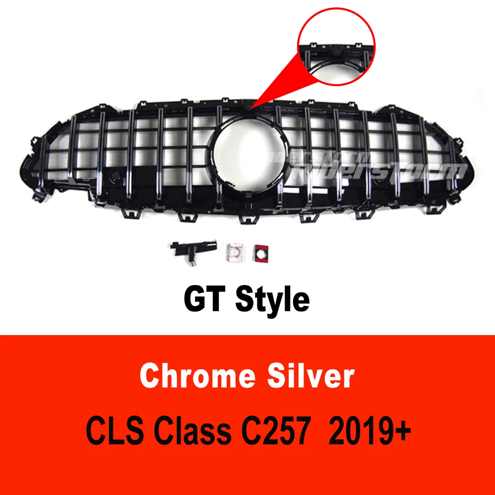 

Решетка GT 2019-2025 для CLS C257 GT, гриль для mercede CLS63 Style CLS53, алмазная решетка CLS300 CLS350 CLS450 W257 Panamerica Grill