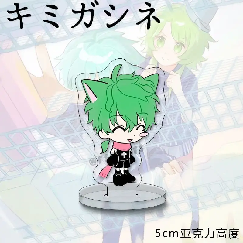 Фото Your Turn To Die -Death Game By Majority Plate Desk Decor Hiyori Sou Standee Collection Ornament Accesorios Зеленая акриловая кукла №3
