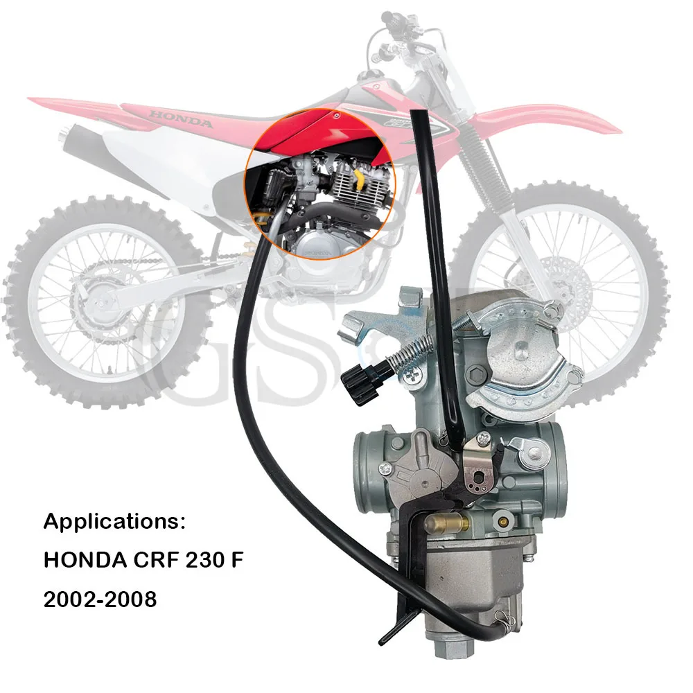 Motorcycle PD Pumper Carburetor Carb for Honda CRF230 CRF230F 2002-2008