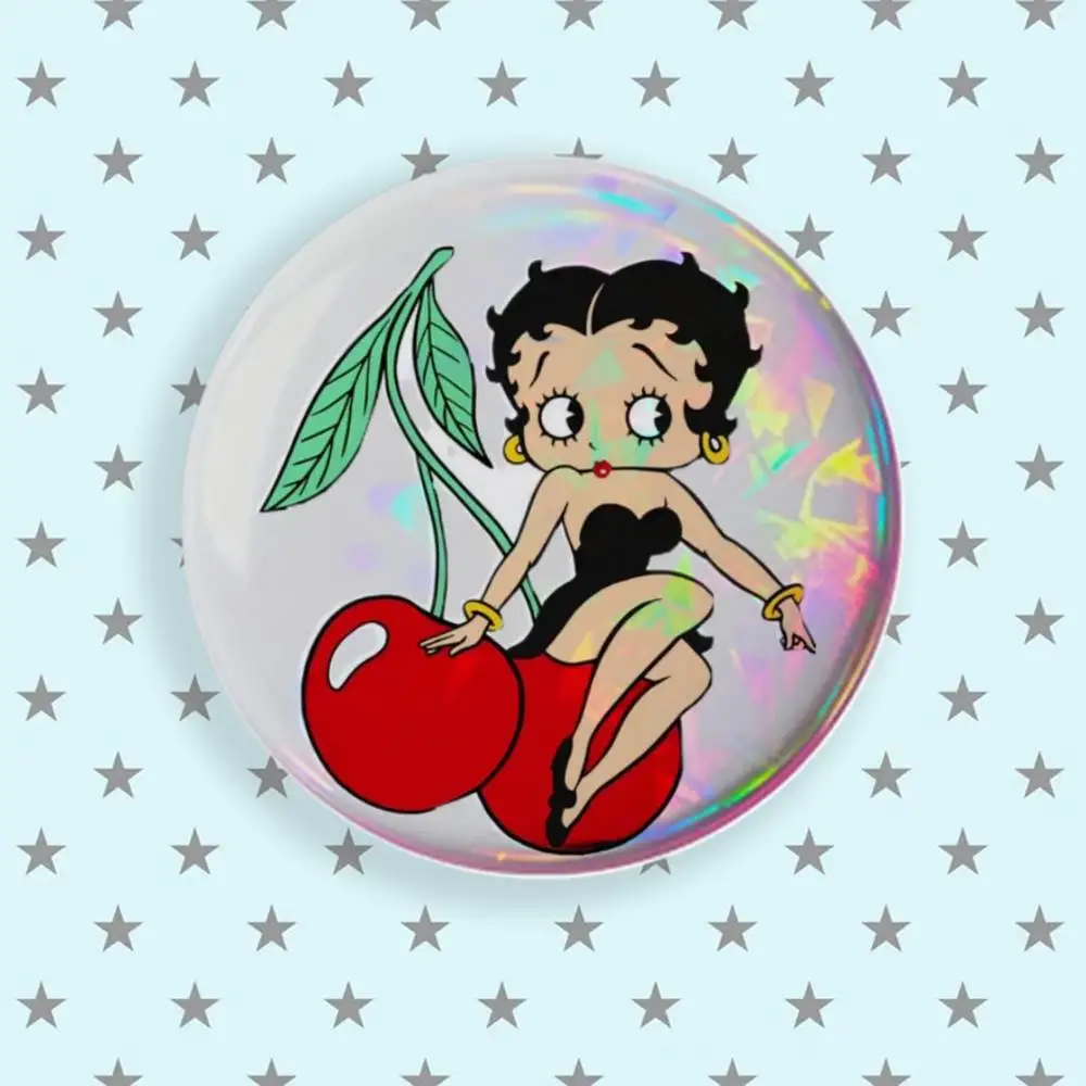 Фото Брошь B-Betty Cute B-Boop, мультяшные значки-пинсы, аксессуары для рюкзаков и шляп, подарок для друга. №4