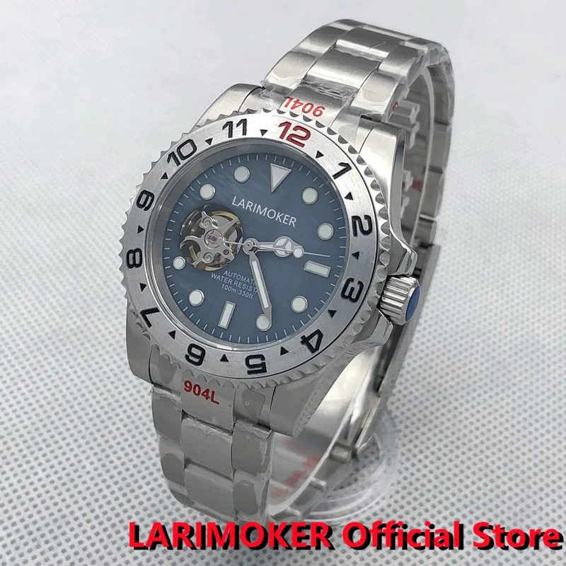 

Часы LARIMOKER мужские с серебристым циферблатом, 40 мм