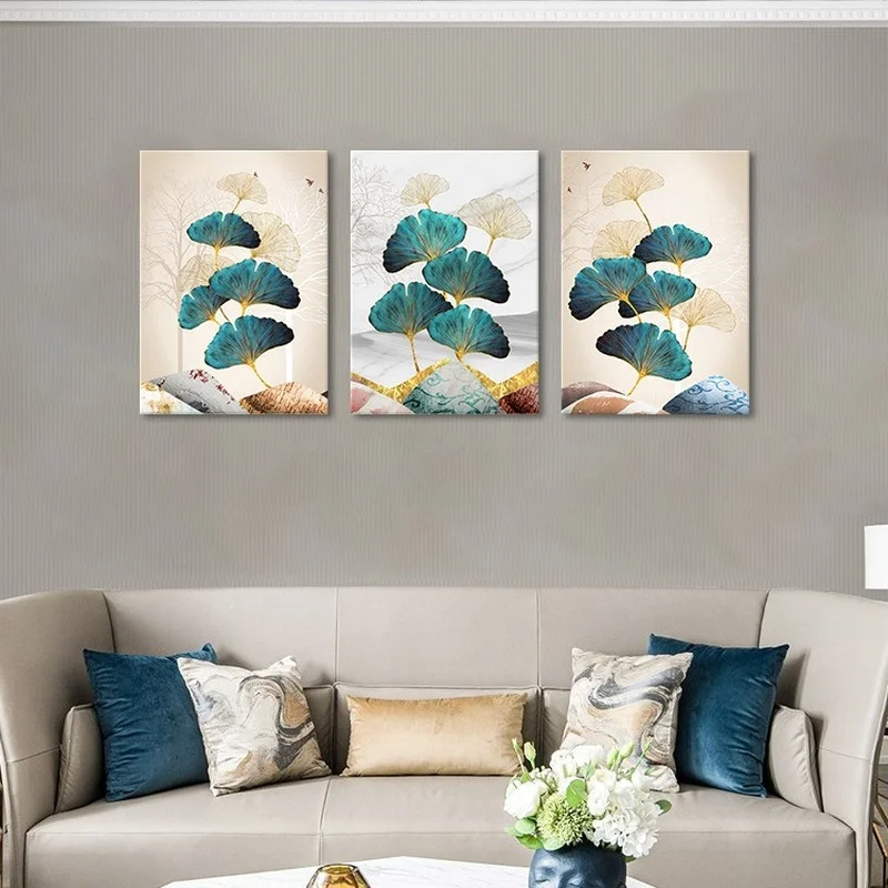 

2022 Trendy Apricot Leaf Decorative Canvas Painting Livingroom Bedroom Decoration Painting Home Decor Cuadros Para Salon