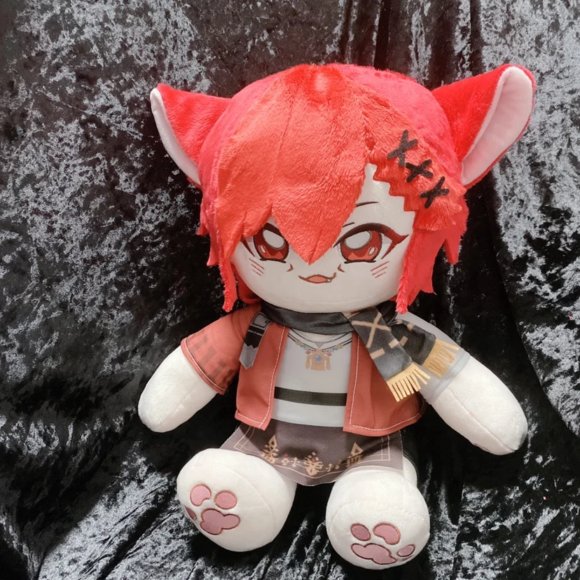 

Game FF14 FINAL FANTASY XIV Crystal Exarch Kristallexarch Red Cat Stuffed Plushie Plush 40cm Doll Toy Game Gifts
