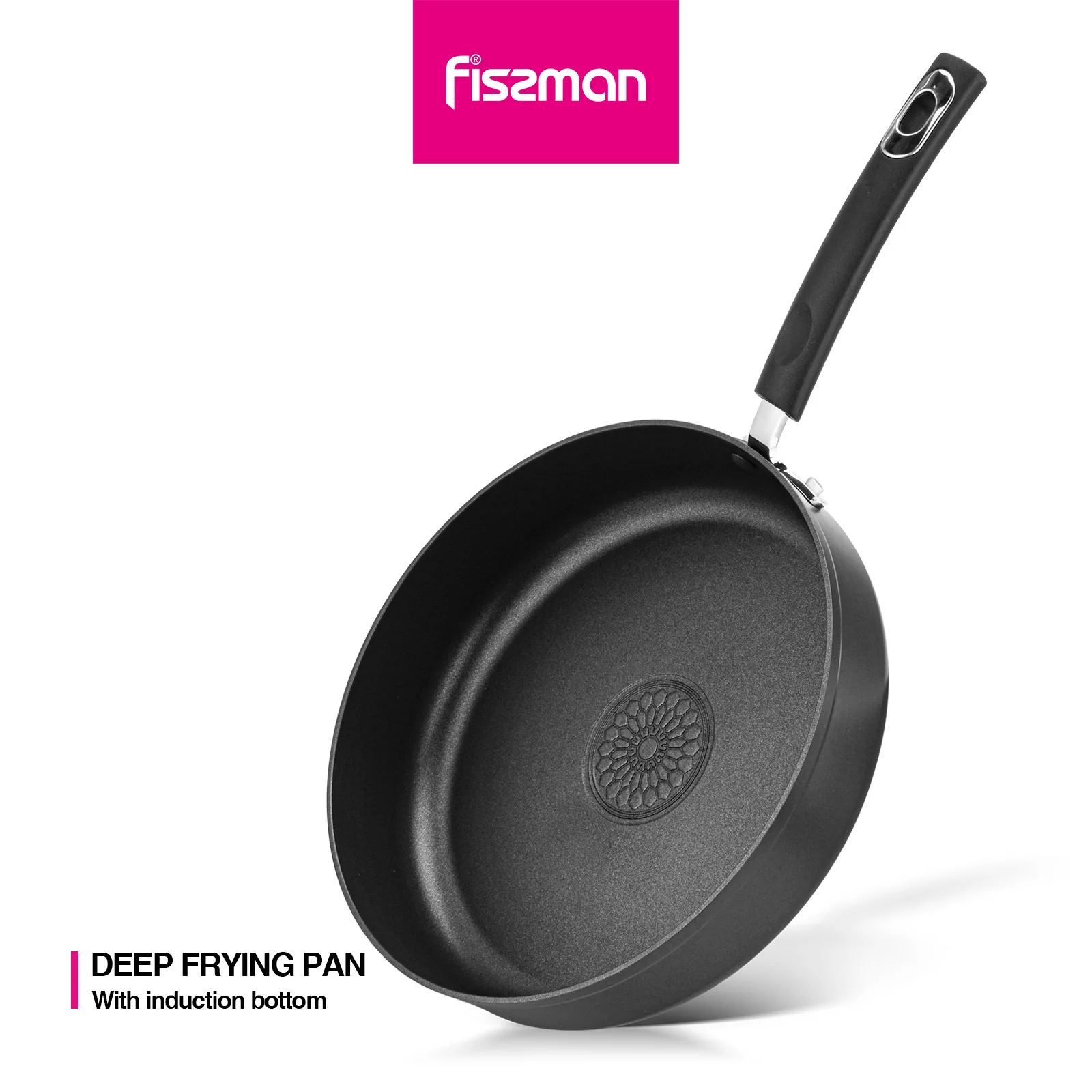 

Глубокая Сковорода FISSMAN, энергосберегающая сковорода с прямым корпусом, прочная антипригарная алюминиевая посуда в горошек