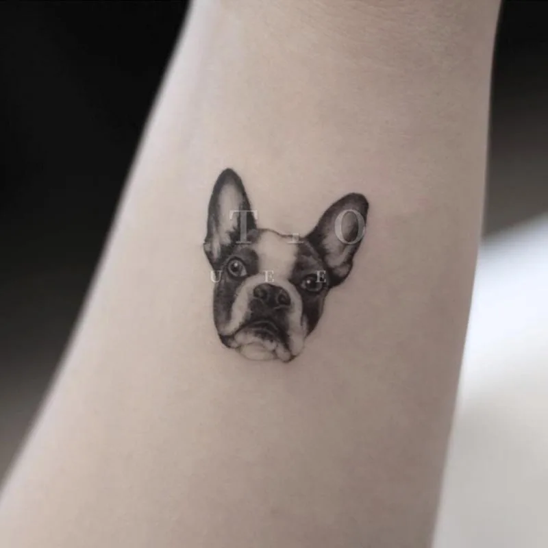 Waterproof Temporary Tattoo Sticker Cute Puppy Design Body Art Fake Tattoo Flash Tattoo Arm Female Male vintage tattoo flash