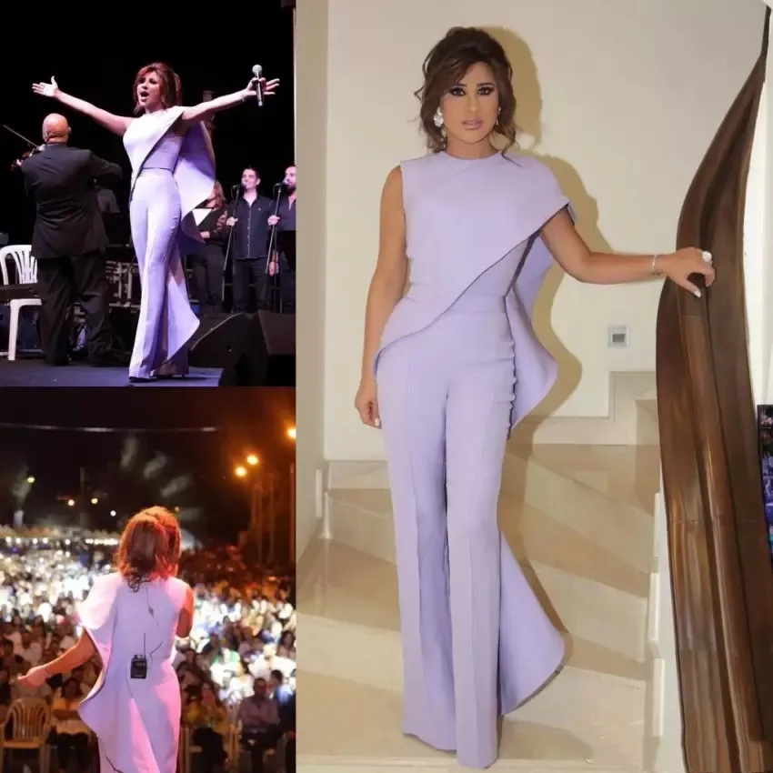 

Purple Formal Women Suits Sets Two Pieces Top Pants Mother Of The Bride Formal Business Causal Commuter Wear Tailored