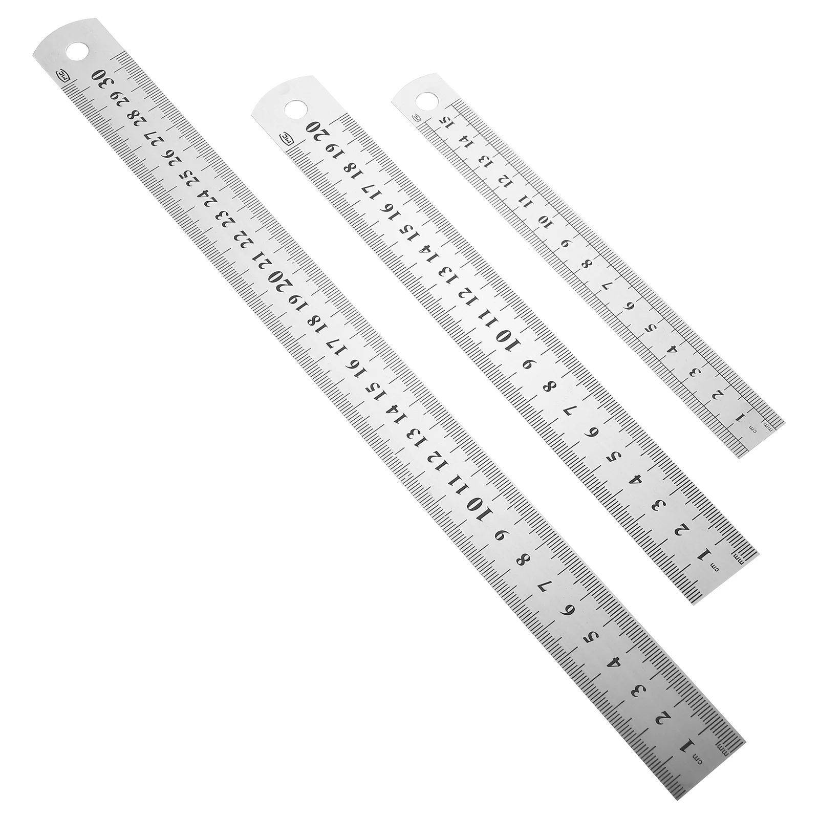

Steel Ruler Painting Straight Rulers Office Drawing Multi-use Double Side 6 Inch