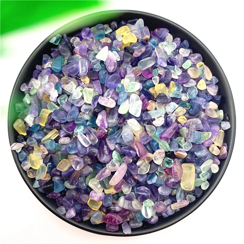 

50g Natural Colorful Fluorite Gravel Rock Chips for Aquarium Home Decoration Accessories Natural Stones and Minerals
