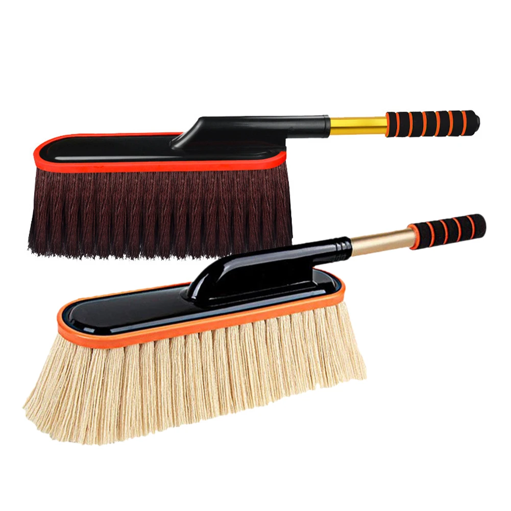 Car Duster Exterior with Telescoping Handle Car Cleaning Tool Dust Remover No Lint Scratch Cleaning Brush for Car Home Dusting