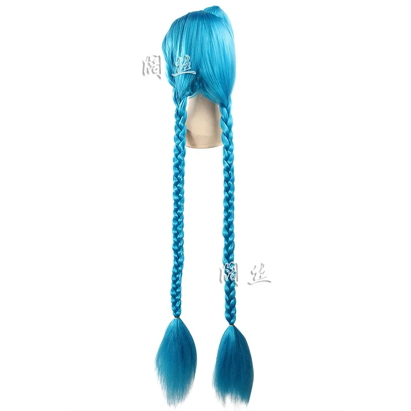 

Game LOL Arcane Cosplay Headwear The Loose Cannon Jinx Cosplay Wig Halloween Carnival Synthetic Hair Anime
