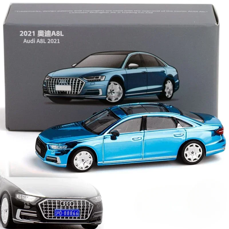 JKM 1:64 Audi A8L Horch Car Модель из сплава Имитационная модель автомобиля A8 Покрытие