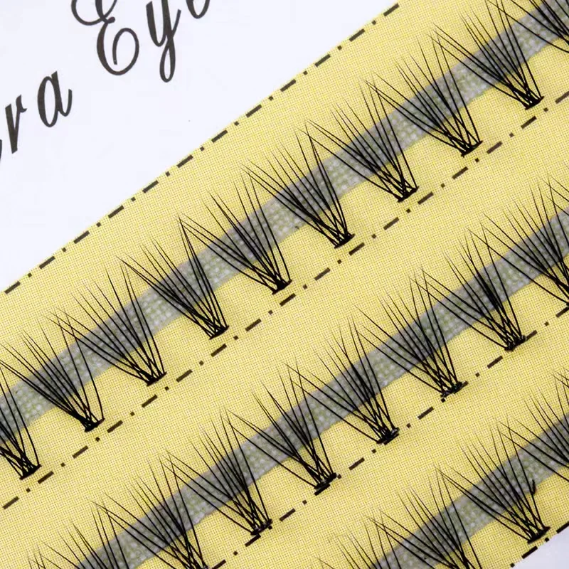 

10D Eyelashes Individual Eyelash Extensions Russia Volume Eyelash 10p Premade made Fan False Mink Lashes Makeup