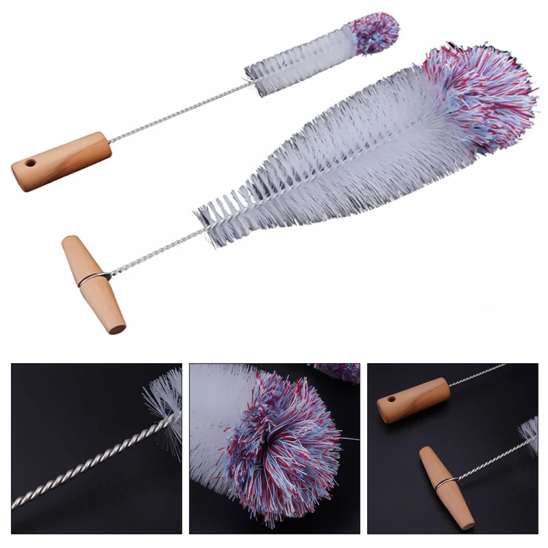 

2Pcs/Set Bottle Brush Anti-Scratch Wool Head For Sodastream Crystal Glass Bottles Soda Bottles Baby Bottles Cleaning Brush