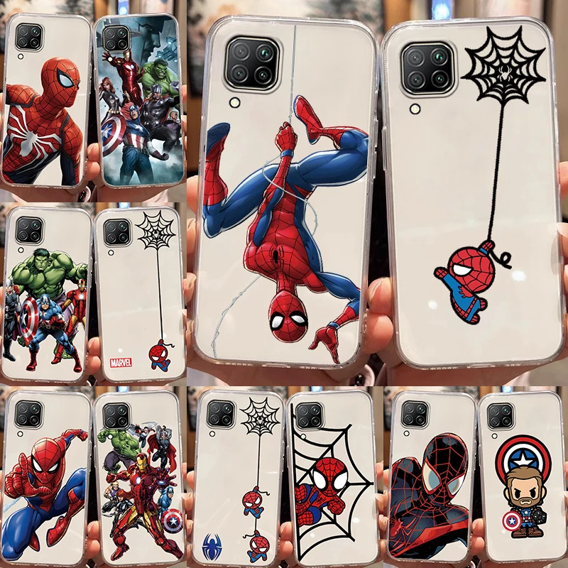 Прозрачный чехол для телефона Honor 9C Y7P Huawei Y6S Y7 Y9 Y6 Prime 8A 9 Plus P40 Lite E P30 Pro Mate 20 Marvel