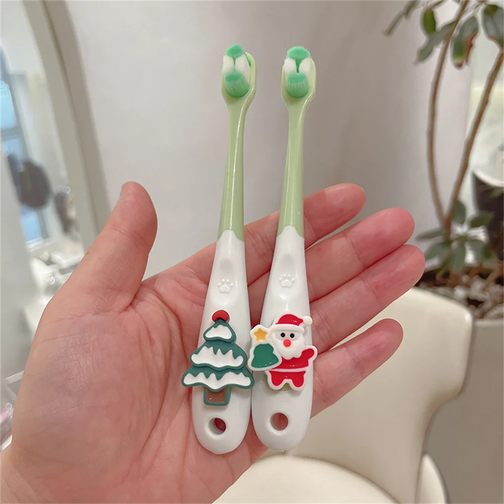 Зубная щетка для детей ультратонкая мягкая шерсть не занимает места массаж десен