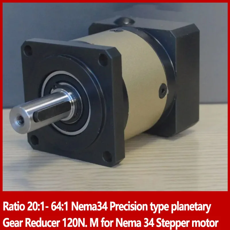 Соотношение 20:1-64:1 Nema34 Прецизионный планетарный редуктор 120N. M для Nema 34 Шаговый