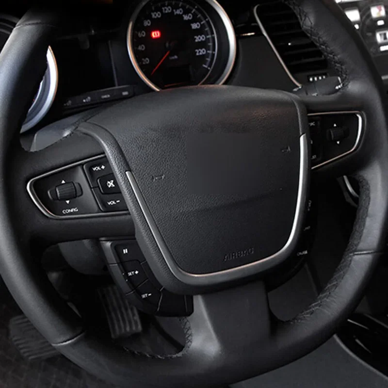 2 шт. для Peugeot 508 408 3008 Citroen C4 C3-XR рулевое колесо украшают из нержавеющей стали