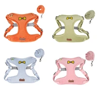 pet dog harness super soft puppy dog harness and leash sets adjustable pet harnesses for small dogs chihuahua yorkshire pug
