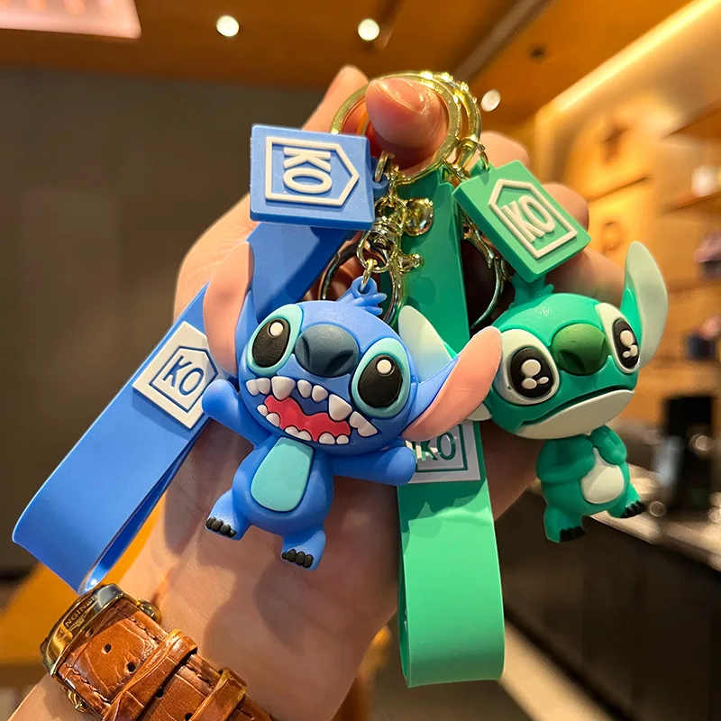

Anime Disney Keychain Stitch Doll Key Chain Cartoon Cute Bag Decoration Car Key Ring Schoolbag Pendant Children Birthday Gift