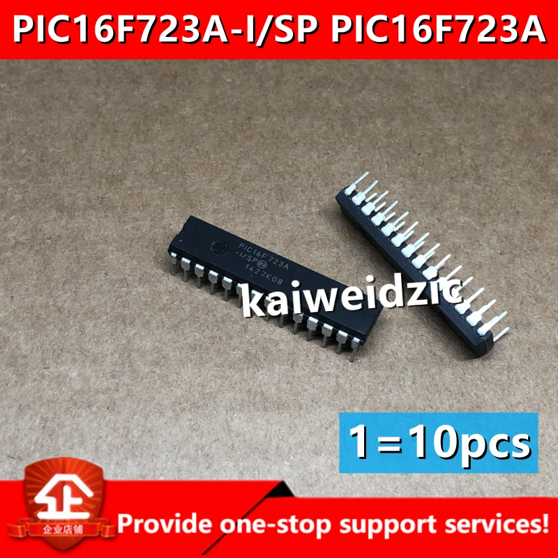 10pcs 5pcs kaiweikdic New imported original PIC16F723A-I/SP PIC16F723A-I-SP DIP28 Microcontroller processor and microcontroller - купить по